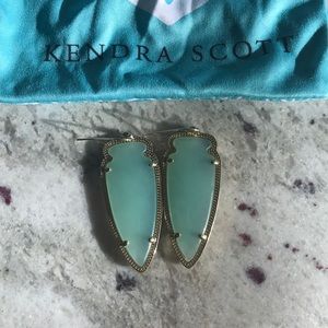 Kendra Scott Skylar Earrings Gold and Turquoise